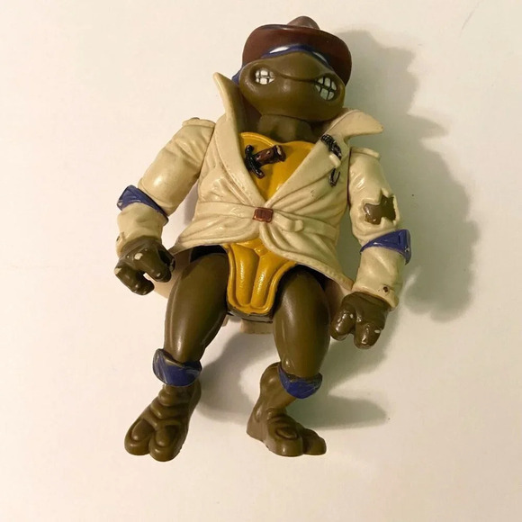 Vintage 1990 Teenage Mutant Ninja Turtle Undercover Donatello TMNT Action Figure - Picture 11 of 12